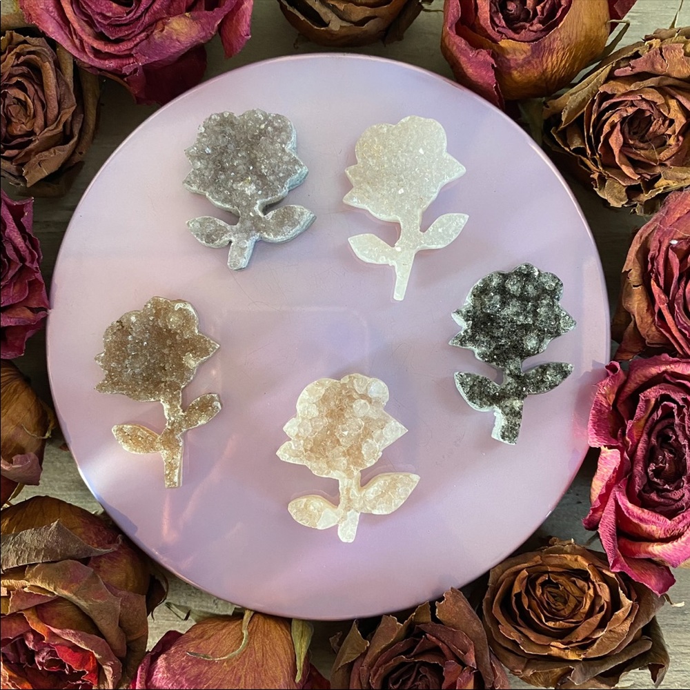 ✨ Druzy Rose 🌹